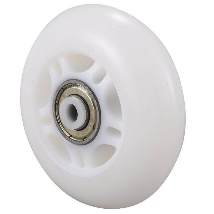 4-pack-inline-skate-wheels-beginners-replacement-wheel-with-bearings-70mm-white