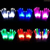 blg LED Gloves for Kids Teen and Adults Gifts LED Finger Gloves Halloween Party 【JULY】