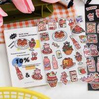 MOHAMM 1 Sheet Summer Snacks Stickers