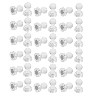 ✆ 30pcs Push Pin Magnets Clear Whiteboard Dry Erase Board Pushpins Office Magnets For Maps Refrigerator School Classroom