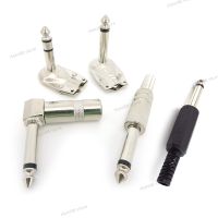 10x 1/4 Inch Mono/Stereo 6.35mm 6.5MM Male Jack Plug Wire Audio Connector angel socket 2/3 pole Guitar Effect Microphone cable WB5TH