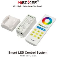 Mier FUT045A RGB CCT LED Strip Controller DC12V 24V 6A Ch 15A สูงสุด2.4G ไร้สาย Full Touch Remote WiFi Compatible