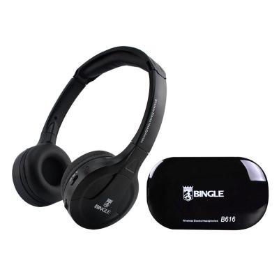โทรศัพท์ทีวี MP3 2019สำหรับหูฟังเสียง B616 FM พร้อมหูฟังอเนกประสงค์ไมโครโฟนชุดหูฟังไร้สาย PC Bingle