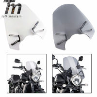 Motorcycle Windscreen Windshield with cket For KAWASAKI Vulcan S 650 EN650 VN650 Cafe 2015 2016 2017 2018 2019 2020 Clear New