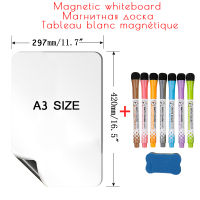 A3 Size Magnetic Whiteboard for Wall Dry Erase White Board Calendar Fridge Magnet Stickers Message Memo Drawing Practice Writing