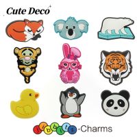 【Cute Deco】Cartoon Animals (9 Types)Polar Bear / Panda / Penguin / Duckling /Charm Button Deco/ Cute Jibbitz Croc Shoes / Charm Resin Material for Shoe Accessories