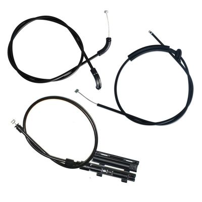 3PCS Engine Hood Release Cable Bowden Cable Kit for BMW E65 E66 7Er 51237197474