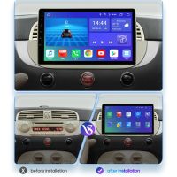 เครื่องเล่น Wifi วิทยุสเตอริโอรถยนต์สำหรับ CarPlay คุณภาพสูง GPS สำหรับ Fiat 2007-2014