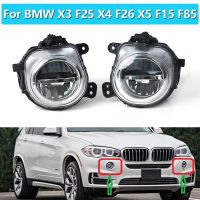 โคมไฟไฟตัดหมอก LED สำหรับรถ BMW X3 F25 X4 X5 F15 F85 2014 2015 2016กันชนหน้ารถ DRL ไฟหน้ารถ63177317251 63177317252 2023new