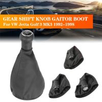 5-Speed Car Gear Shift Knob Head With Gear Sleeve Gaiter Boot ABS Gear Shift Knob For Volkswagen Golf MK3 1992-1998