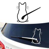 【CC】 Car interior stickers design Fun cat car Window rear glass decoration styling and decals