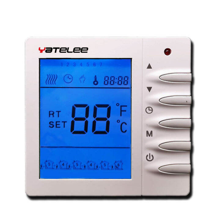 english-display-central-air-conditioning-smart-panel-temperature-and-humidity-control-regulator-temperature-control-switch