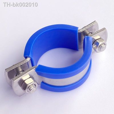 □♞✒ Free Shipping 1Pcs With Blue Case 12-140mm Tube 304 Stainless Steel Pipe Hanger Bracket Clamp Suppoert Clip