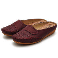 POLO HILL Ladies Slip On Round Toe Mules PWZ-0B-193