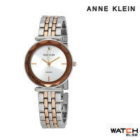 ANNE KLEIN AK/3413SVRT Diamond Dial นาฬิกาข้อมือผู้หญิง ประดับเพชร Cubic Zirconia สายstainless สีโรสโกลด์และเงิน