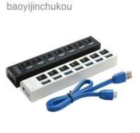 USB 3.0HUB 7พอร์ต3.0ฮับแยก USB3.0 Usb หนึ่งถึงเจ็ดฮับสวิตช์อิสระ Baoyijinchukou