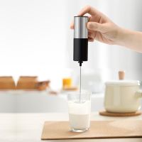 TEXElectric Milk Frother Handheld Egg Beater Milk Coffee Mixer Foamer Maker Kitchen Whisk Tool Stainless Steel Mini Stirrer