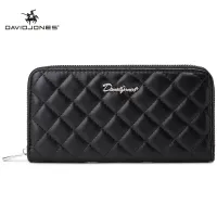David Jones Paris women wallet pu leather female handbag small patchwork lady purse