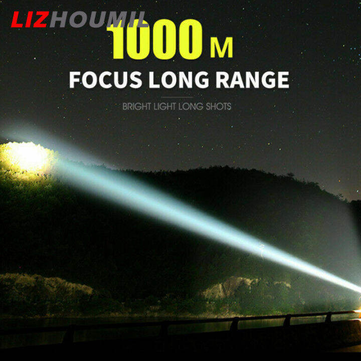 lizhoumil-ไฟฉาย-led-ไฟฉายจิ๋ว-p70-มาพร้อมแบตเตอรี่ลิเธียมชาร์จได้3ระดับยูเอสบีชาร์จไวโคมไฟมือที่สว่างมาก