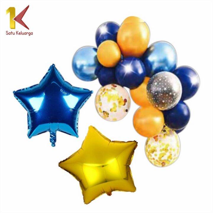 Satu Keluarga Set Paket Balon Dekorasi Ulang Tahun Anak C396 Paket