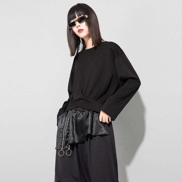 eam-women-black-brief-irregular-hem-big-size-t-shirt-new-round-neck-long-sleeve-fashion-tide-spring-autumn-1de2504