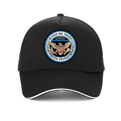 2023 New Fashion NEW LLIn God We Trust Support Our Police Department letter Baseball cap Men women summer Mesh hat ad，Contact the seller for personalized customization of the logo