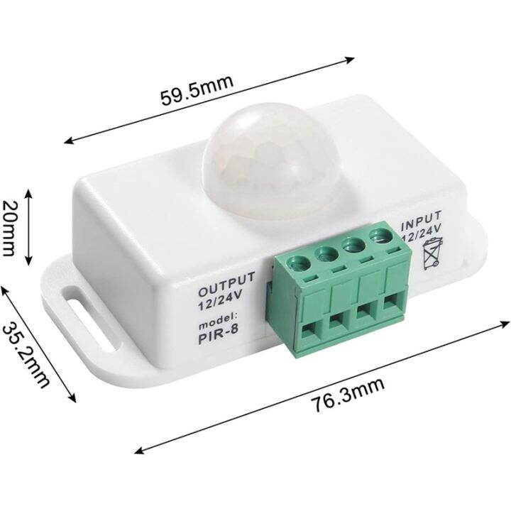 dc-12v-24v-8a-12-volt-motion-sensor-switch-led-light-strip-automatic-pir-sensor-led-motion-sensor-switch