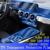 ฟิล์มป้องกัน TPU โปร่งใสระบบนำทางรถยนต์สำหรับ Benz GLB 200 220ใช้250คอนโซลภายในตรงกลางรถสติกเกอร์รอยขีดข่วน