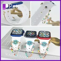 สายนาฬิกาข้อมือเครื่องประดับ PETI มีหลายสไตล์สำหรับ Iwatch กีฬาสายรัดสร้อยข้อมือซิลิโคนตกแต่งเล็บขาตั้งโลหะเสน่ห์สายนาฬิกาข้อมือเครื่องประดับอุปกรณ์สายรัด