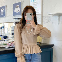 Alien Kitty Patchwork Chiffon Knitted Tops Autumn Full Sleeve 2021 High Street Office Lady Femme New Chic Pullover Mujer Sweater