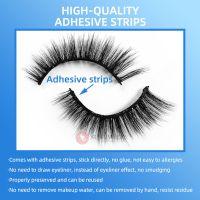 5 Pair Self-adhesive Eye Lashes No Glue Required Resuable 3D Mink Hair False Eyelashes Bulu Mata