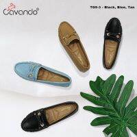 [Shop Malaysia] Cavando Ladies Comfort Loafer SHOE TG9-3 (Black Blue Tan) SLIP ON