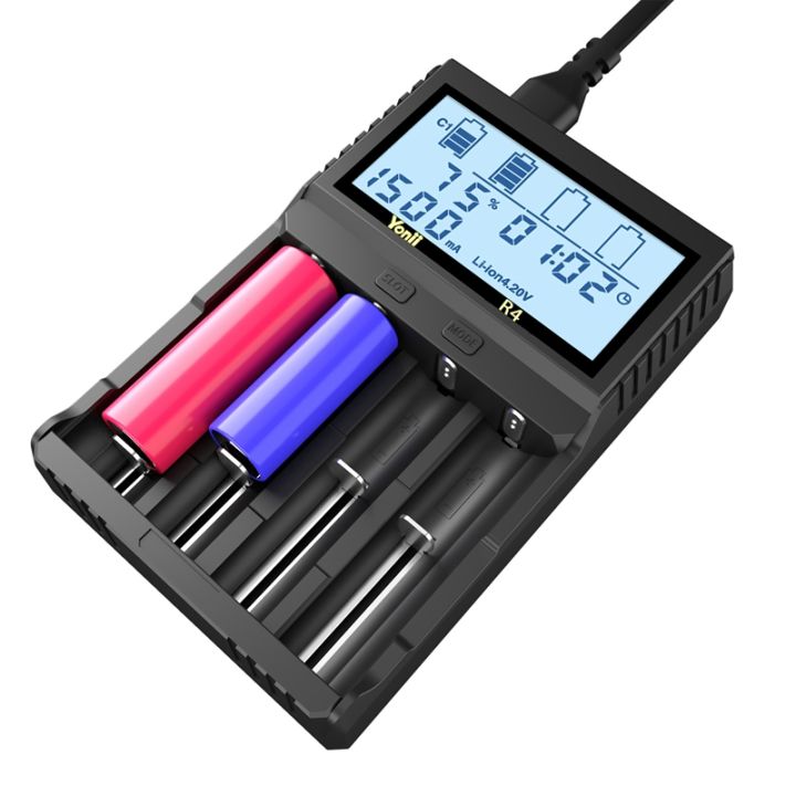 r4-usb-qc-battery-charger-intelligent-circuitry-global-insurance-li-ion-a-aa-aaa-aaaani-mh-18650-21700-26650-eu-plug