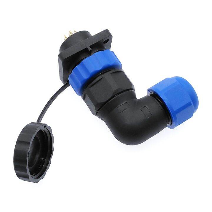 sp20-90-degree-elbow-waterproof-connector-1-2-3-4-5-6-7-8-9-10-12-14pin-ip68-flange-socket-angle-connectors