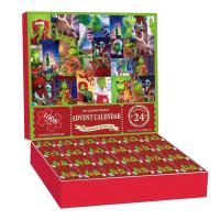 Christmas Countdown Calendar Puzzle DIY Kids Advent Calendar DIY 24 Days Countdown Calendar Cartoon Kids Puzzle Holiday Gift portable