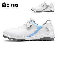 Magic eye new golf shoes for ladies waterproof microfiber anti-skid spikes womens swivel laces golf