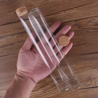 【CW】♤  12 pieces 120ml 30x236mm Large Test Tubes with Stopper Glass Jars Vials bottles for Accessory