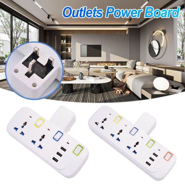 X CRAFT HOME Highpower 4 Way Extension Cord Electrical Plug USB Socket