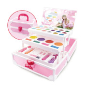 3 shelf fashion girls beauty makeup toy pretend play cosmetics case set