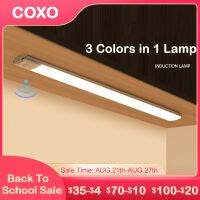 hot！【DT】 Bedroom Night Sensor Lights USB Under Cabinet Wardrobe Indoor 3 Colors 1 Lighting