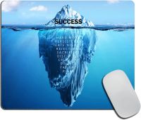 Success Motivational Poster Quotes Mousepad with Washable Lycra Cloth Non-Slip Rubber Base Mousepads Computer Mouse Pads