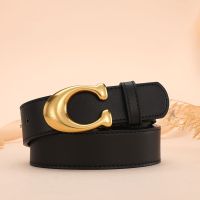 2023 New Letter C Cowhide Leather Belt Casual Dress Pants Waist Band Luxury Brand Designer Waist Seal Unisex Women and Men Belt