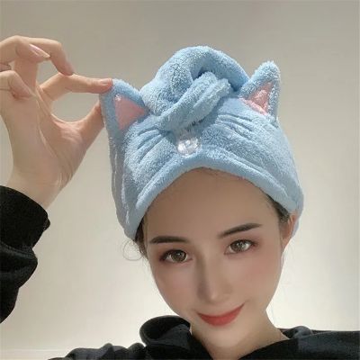 【CC】 Hair Cap Microfiber Dry Hat Absorbent Wrap Wiping
