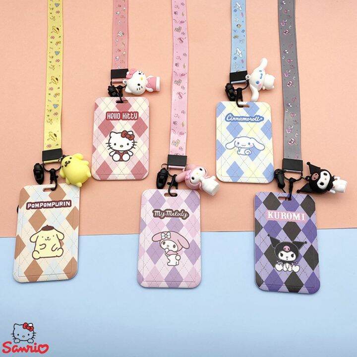 FUTUI Neck Strap Hand Rope Card Sleeve Badge Cards Cover Melody