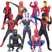 Spiderman Costume Miles Morales Cosplay Costume Superhero Spider Gwen Cosplay Bodysuit Peter Parker Zentai Halloween Jumpsuit