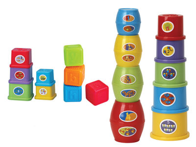 ของเล่นเด็ก ของเล่นเสริมพัฒนาการ ชุดฝึกไล่ระดับหลายรูปทรง Stacking Fun Set Funtime