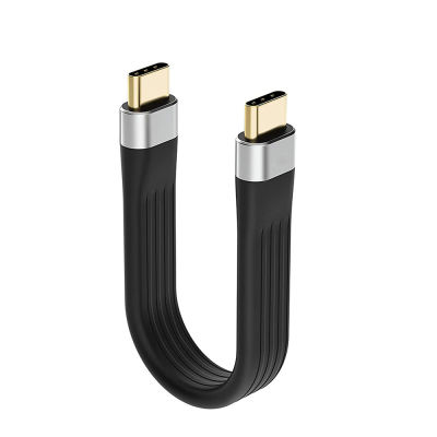 สาย USB C สาย USB-C ถึง USB-C แบบสั้น วิดีโอ 4K สายวิดีโอ USB-C สาย USB 3.0 ถึง USB- สาย USB-C สายชาร์จเร็วสำหรับ Mac พีซี แล็ปท็อป โทรศัพท์มือถือ