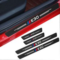 【Taste life】4Pcs รถคาร์บอนไฟเบอร์สติกเกอร์สำหรับ BMW E30 E34 E36 E39 E46 E60 E87 E90 F10 F30 G20 G30 320i X1 X2 X3 X4 X5 X6 X7 Z4