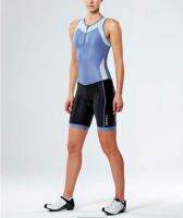 2XU ชุดออกกำลังกาย ชุดไตรกีฬา สำหรับผู้หญิง 2XU X-VENT Front Zip Trisuit - WT4365d สีCBU/BLK