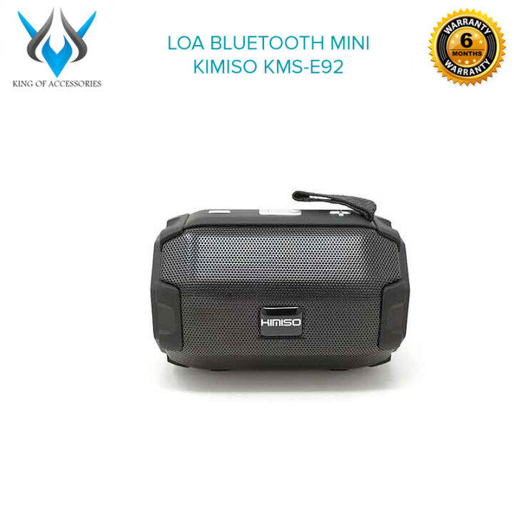 Loa bluetooth mini Kimiso KMS-E92 hỗ trợ nghe USB khe thẻ nhớ đài radio FM  cắm dây AUX (màu ngẫu nhiên) 